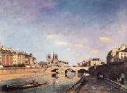 Johan-Barthold Jongkind The Seine and Notre-Dame de Paris china oil painting reproduction